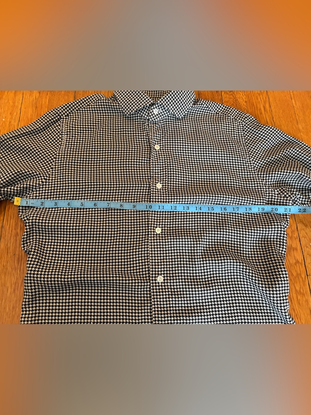Tom Ford Houndstooth Lyocell Spread Collar Button Up Shirt Size Small - Picture 2 of 11